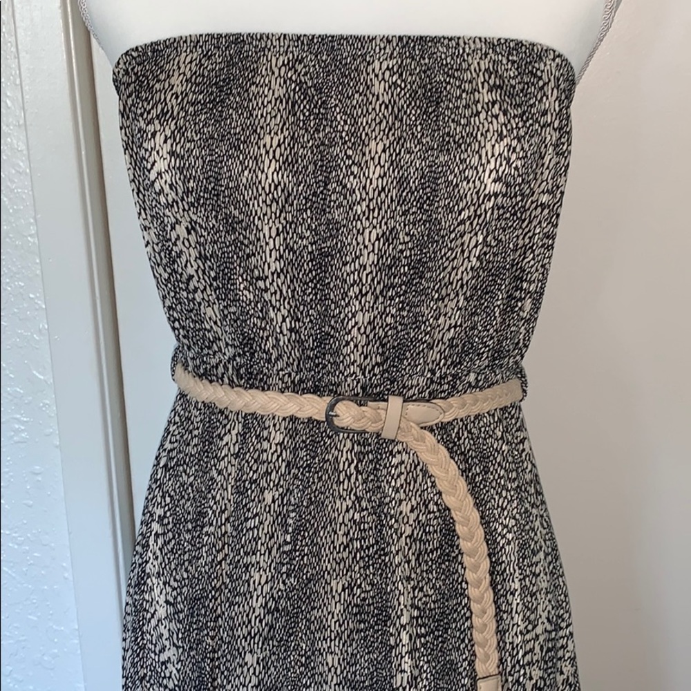 Strapless high low dress